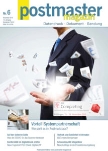 Titelseite der Ausgabe 6/18 vom Postmaster Magazin